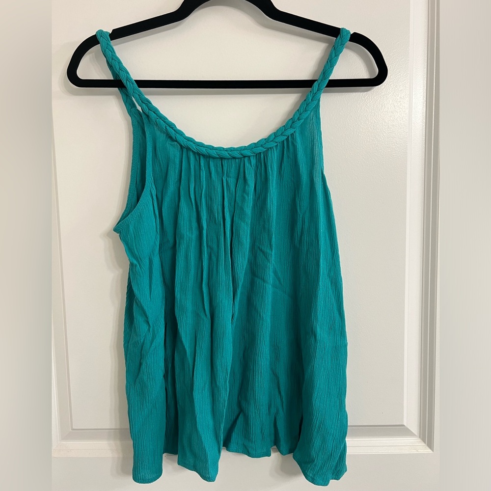 Brand New Teal Mossimo Braided Strap Tank Top XS